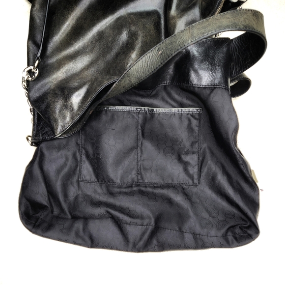 Michael Kors Devon Large Hobo Black Leather Shoulder Tote - Picture 6 of 14
